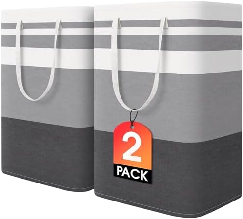 HomeHacks 2 Pack Large Laundry Baskets, Laundry Hampers Bags by HomeHacks