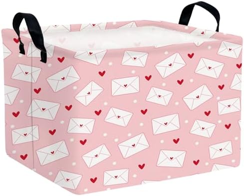 Valentine's Day Basket Gift for Empty Cute Heart Large Storage Bin for Kid and by ASKETAM