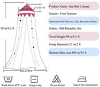 Bed Canopy with Lights for Girls, Extra Large Dome Mosquito Net Reading Nook - Image 6