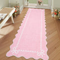 GarveeHome Scalloped Hallway Runner Rug 2x6 Non Slip Bedroom Rugs by GarveeHome