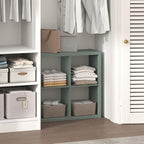 Furinno Cubic Extra Thick 4-Cube Closet Organizers and Storage, Sage Green by Furinno-FitsYourSpaceFitsYourBudget