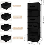 GRANNY SAYS Hanging Closet Organizer, 5 Drawers, 6 Shelves, 6 Pockets - Image 3
