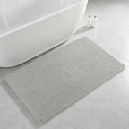 Polyester Bathroom Rug 30"x50" Gray, Large Soft Shaggy Bath Mat by Kildoss