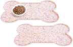 PWTAA Dog Food Mat Anti-Slip Silicone Dog Bowl Mat Thicker Pet Placemat by PWTAA