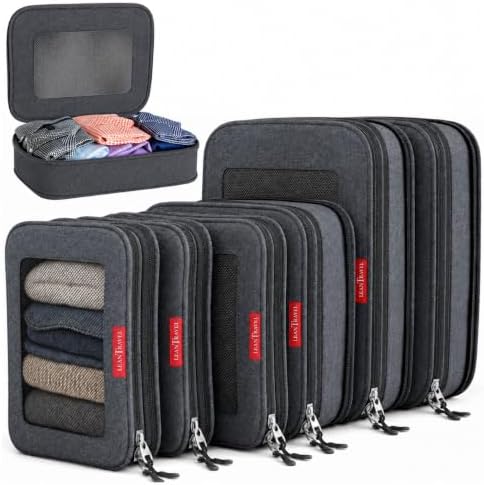 LeanTravel Premium Compression Packing Cubes by LeanTravel