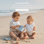 6-Pack Muslin Baby Bibs for Drooling & Teething, Absorbent Bib - Image 2