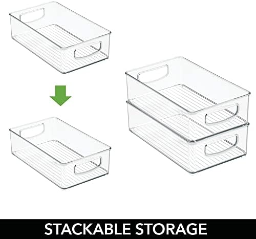 mDesign Small Plastic Baby Nursery and Food Organizer -Storage Holder Bin - Image 5