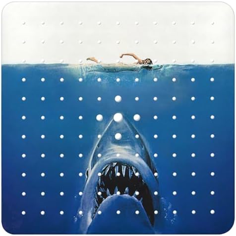 Bathtub Mat Non Slip, Shark Square Bath tub Mat Shower Floor Mat by BathtubMat