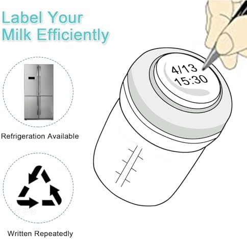 COMI Wide Neck Glass Breastmilk Collection n Storage Bottle, 8oz - Image 5