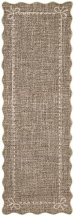 GarveeHome Scalloped Hallway Runner Rug 2.5x10 Non Slip Bedroom Rugs - Image 5