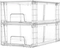 Vtopmart 2 Pack Stackable Clear Drawer by Vtopmart