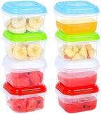 ARSUK 8 Pack 4 oz Small Plastic Containers by ARSUK