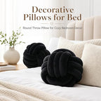Petrella Black Knot Pillow Ball, 8 Inch Decorative Pillow - Image 6