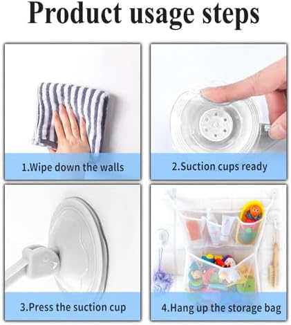 Bathtub Bath Toy Storage Net Shower Bath Toy Holder Organizer - Image 4