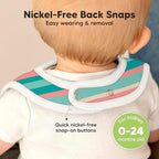 KeaBabies 8-Pack Organic Baby Bibs - Image 6