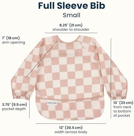 Tiny Twinkle Long Sleeve Bib for Babies & Toddlers | Waterproof Smock Bib for - Image 6