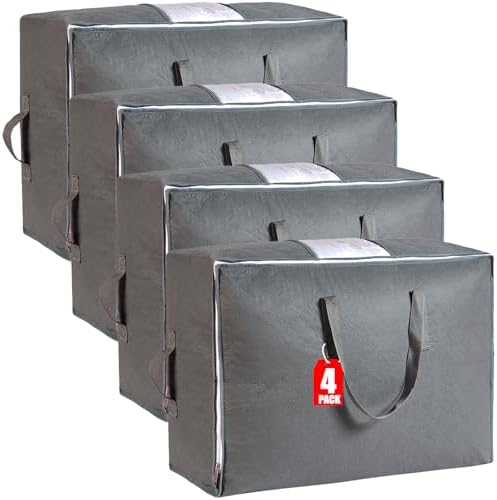 105L Extra Large Storage Bag for Blankets Comforters Bedding Clothes Pillow by MKOKYD