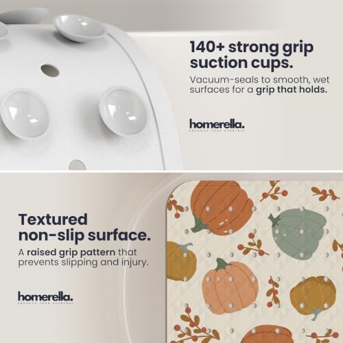 homerella Cozy Fall Non-Slip & Anti-Mold Bathtub Mat - Image 2