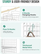 Hanging Closet Organizer, 4 Tier Metal Closet Organizers and Storage - Image 4