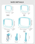 LETGO 4 PCS Clear Insert Bag for Bogg Bag, 4 Sizes Waterproof Beach Bag - Image 2