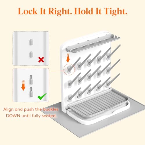 Lifewit 15-Hooks Baby Bottle Drying Rack - Image 5