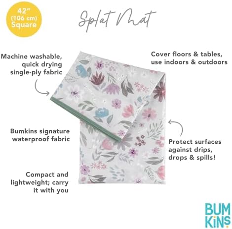Bumkins Baby Splat Mat for Under High Chair, Babies Toddlers Eating Mess Mat - Image 5