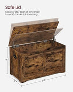 VASAGLE Storage Chest, 39.4 Inches Width Bench - Image 3
