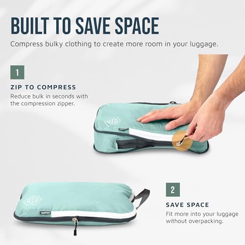 TRIPPED Travel Gear Large Compression Packing Cubes 7-Piece Set - Image 5
