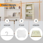 Hanging Closet Organizer 3-Shelf, Oxford Fabric Wardrobe Storage - Image 6