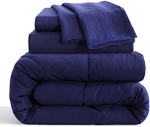 NTBAY Twin Microfiber Bed in a Bag, Comforter Set 5 Piece - Image 2