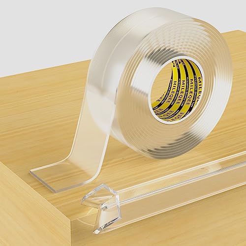 Clear Edge Protector Strip, 1 Pack x 1.18in x 9.84FT by MILEQEE