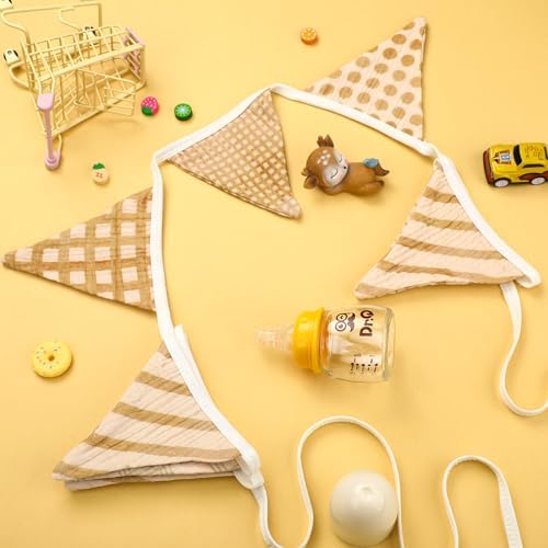 Oudain 2 Pcs Pennant Banner Flags Nursery Garland Triangle, Vivid Color - Image 3