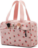 Large Makeup Bag for Women Corduroy Cosmetic bag Make up Bags Zipper Pouch - Image 3