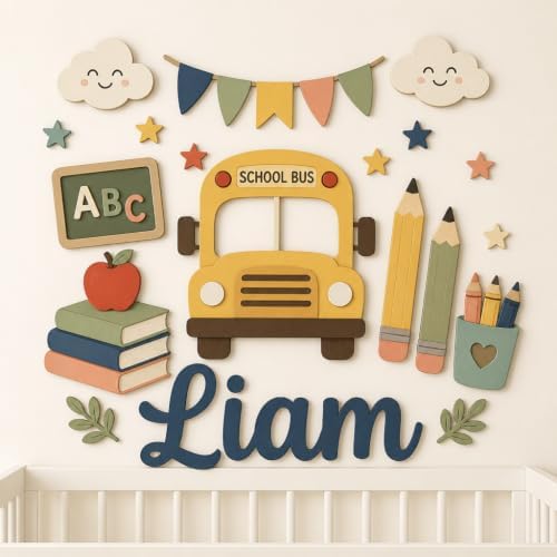 Personalized Wooden Name Sign for Nursery - Image 2