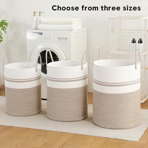 Laundry Basket Hamper Tall Rope Storage Woven - Image 2