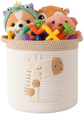 Toy Storage Baskets Woven Cotton Rope Storage Basket by INough