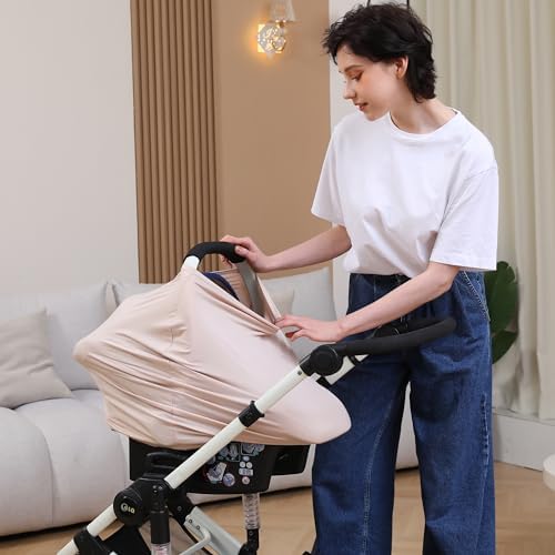 Breathable Car Seat Cover for Babies – Multi-Purpose Soft Rayon Nursing Cover - Image 3