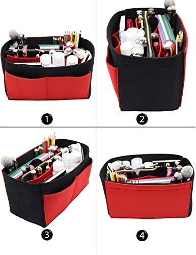 LEXSION Felt Purse Organizer Insert, Tote Bag Shaper Dividers - Image 4