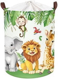 Clastyle Safari Animal Laundry Basket Leaf Kids Clothes Book Storage Basket by Clastyle