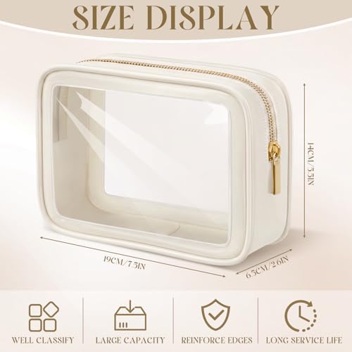 Hsei 20 Pcs Clear Makeup Bags Diaper Bag Organizer Travel Toiletry Bags - Image 2