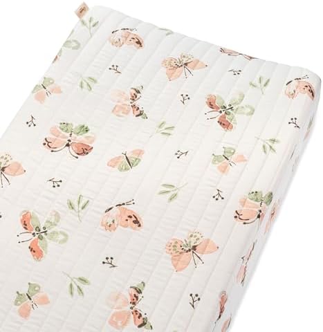Crane Baby Changing Pad Cover, 100% Cotton Sateen Exterior, Fits Standard 16" x - Image 6