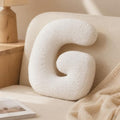 Letter Plush Pillow, Letter Hugging Throw Pillows, Decorative Initial Letter by Shapeazy