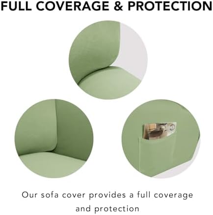 PureFit Stretc Recliner Chair Covers Fleece Soft Couch Covers - Image 4