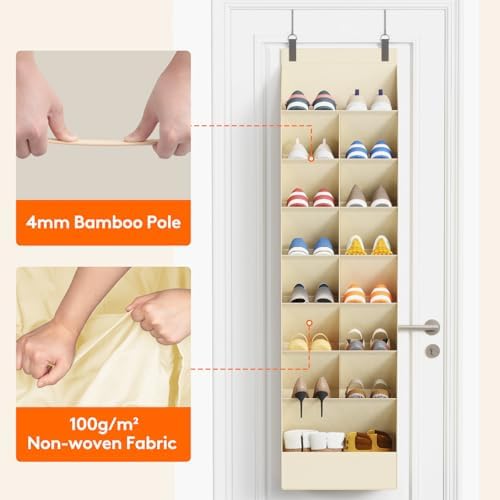 Lifewit 8 Tier Over the Door Shoe Organizer - Image 5