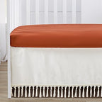 Sweet Jojo Designs Orange Boho Bohemian Girl boy Baby Crib Bedding Set Infant - Image 5