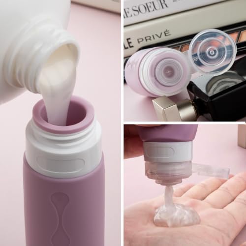 Gemice Travel Bottles for Toiletries, Tsa Approved, Travel Size Containers - Image 3