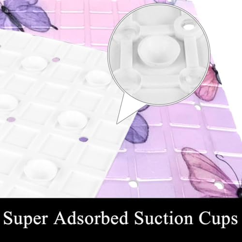 Shower Mat Bathtub Mat, 26.8x15.1 inch, Non-Slip Bath Mat - Image 2