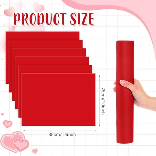 Fullhawl 60 Pcs Red Paper Placemats, Disposable Rectangular Table Setting Mats - Image 2