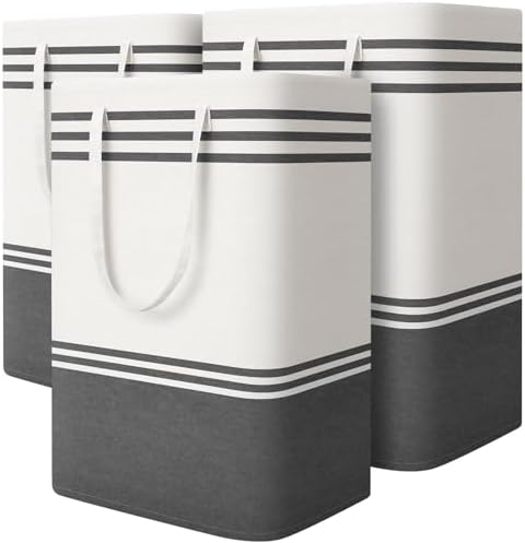 3 Pack Large Laundry Baskets, Laundry Hampers, Freestanding Waterproof by EpicTotes