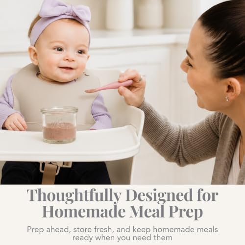 WeeSprout Glass Baby Food Storage Jars - Image 4